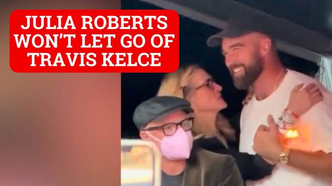 julia roberts travis kelce video