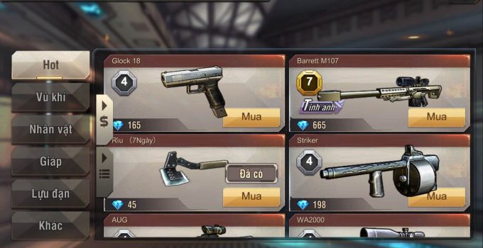 Hack game tập kích trên ios iphone, ipad, hack tập kích v4