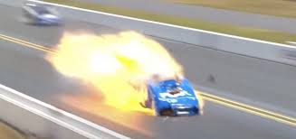 john force crash video