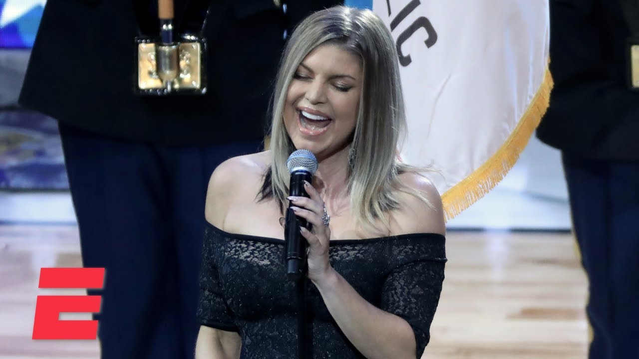 fergie national anthem video