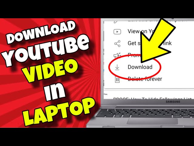 how to download a youtube video