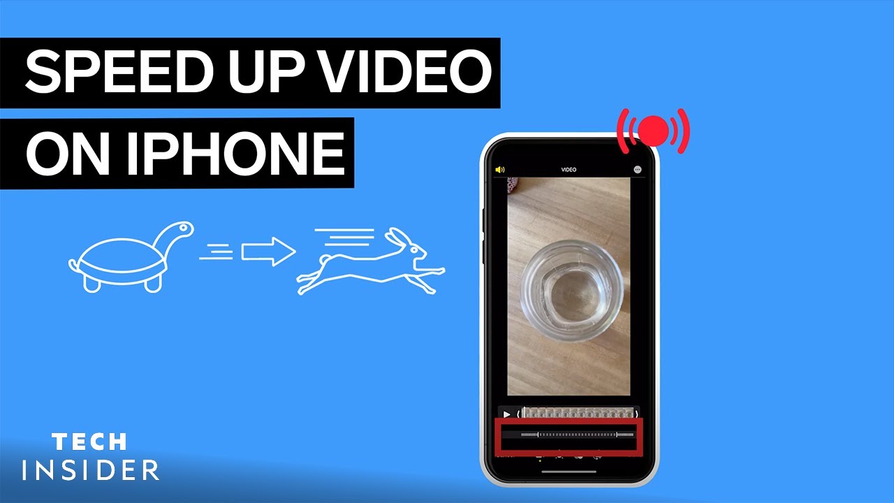 how to speed up a video on iphone