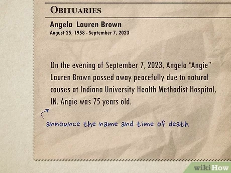 how to write an obituary