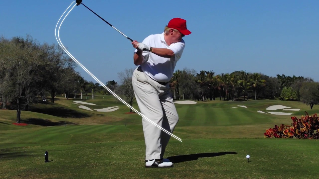 trump golf video