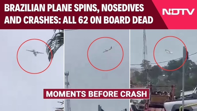 plane crash brazil video